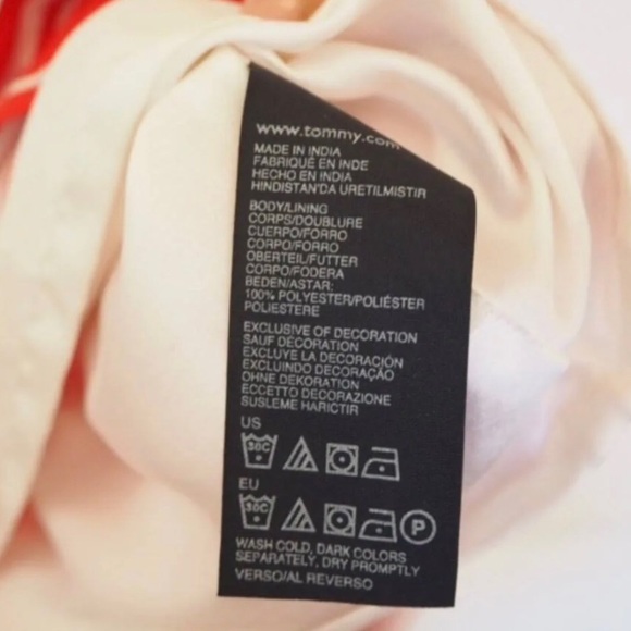 TOMMY HILFIGER-🧨🇺🇸⭐️ Perfect Summer/4th of July Dress w/Red & White Stripe - Picture 6 of 9